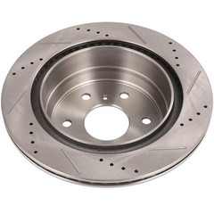 Rear Drill Brake Rotors Metallic Pads 2007-2013 Fits Cadillac Escalade Ext Esv