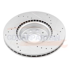 Brake Front Disc Rotors And Ceramic Pads Drilled Slot For 09-13 Audi TT Quattro