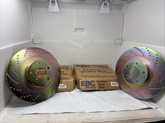 EBC Brakes EBC972 KBA61188 gold Series Dimpled and Slotted Sport Rotors set of 2