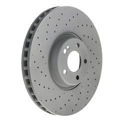 Hella Pagid 360mm Front Drilled Disc Brake Rotor For MB W205 C257 W213 X253