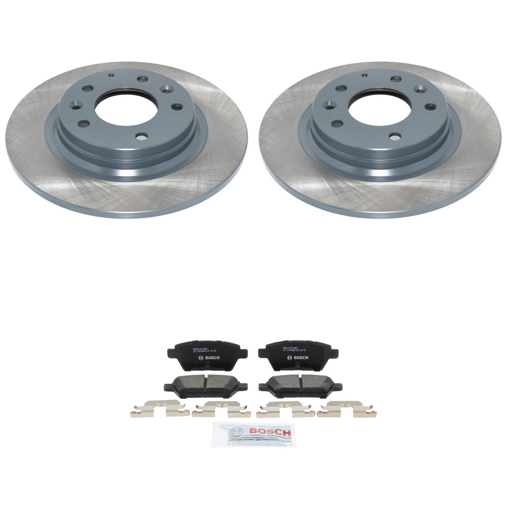 DuraGo Rear Rotors Bosch QuietCast Ceramic Disc Brake Pad Kit For 6 Fusion Milan
