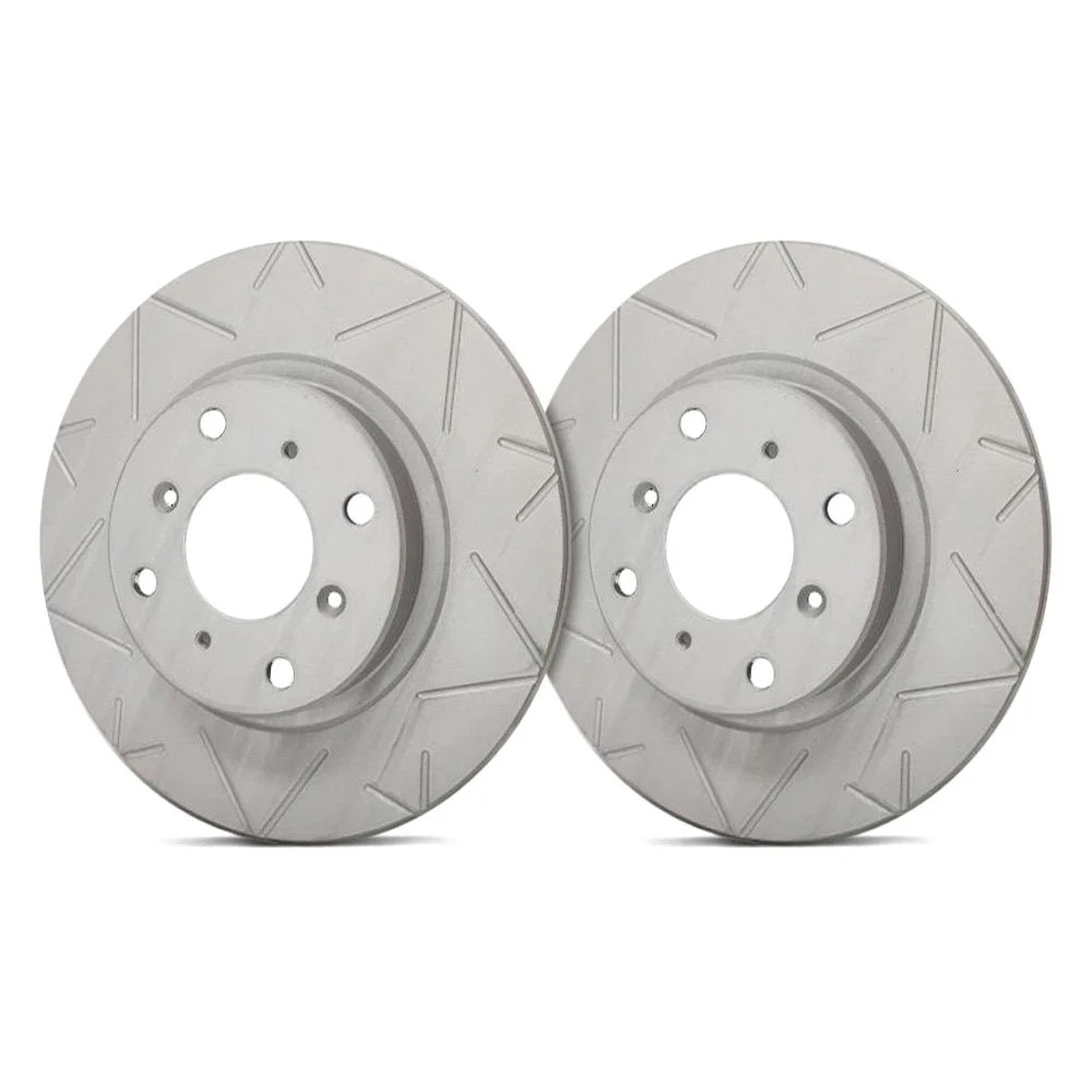 For Volvo S60 11-18 SP Performance Peak Slotted 1-Piece Front Brake Rotors
