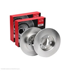2x APEC Rear Brake Discs For OPEL ASTRA G Hatchback 2.0 O 147kW/200HP/1998cc