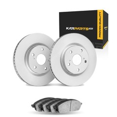 For BMW X2 2019-2023 Disc Brake Pad and Set | Plain Rotor Style | Cast Iron