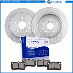 Rear Brake Rotors Ceramic Pads for 2006 2007 2008 2009 2010 – 2012 Lexus IS250