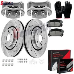 FOR Toyota Highlander 2011-2019 Sienna Front Brake Rotors Ceramic Pads Calipers