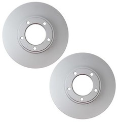 Pair Set of 2 Front Hella Pagid Vented Brake Disc Rotors 284 for Jaguar XJRS XJS