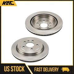 Rear LH RH 12.41 in Brake Rotors For 10-15 Chevy Camaro 3.6L 11-13 Cadillac CTS
