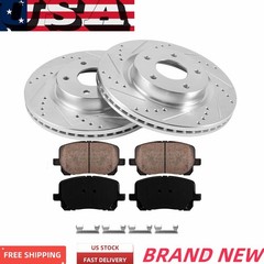 260mm REAR Drilled Rotors + Brake Pads 2003 – 2007 for Accord Honda Acura TSX