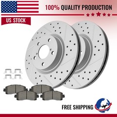 Front Disc Rotors + Ceramic Brake Pads For Subaru Impreza 2017 2018 2019 – 2023