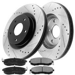 For Toyota Corolla Front Disc Rotors and Brake Pads 5 Lugs 275mm 2009-2019 Rotor