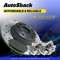 Front Drilled Slotted Brake Rotors Pad Calipers for VW Jetta 06-08, 10-11, 13-18