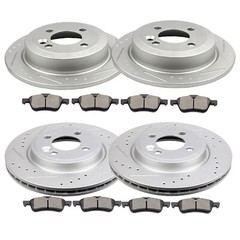 Front Rear Brake Rotors + Ceramic Pads for 2002 2003 2004 2005 2006 Mini Cooper