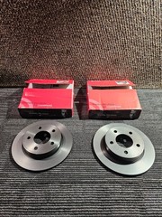 (QTY 2) Brembo 08.A029.11 Rear Disc Brake Rotor For 04-13 Mazda 3 3 Sport