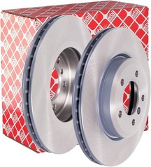 FEBI 43946 Front Brake Disc Set Pair BMW Z4 E85 E86 34116854947