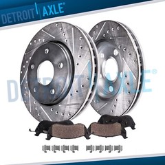 Front Drilled Rotors Brake Pads for Ford Taurus Police Interceptor Explorer MKT