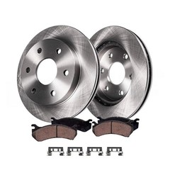 Front Brake Rotors Brake Rotor Pad Hardware Set