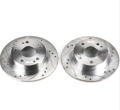 REAR DISC-DRILLED AND SLOTTED ROTORS (2003-2007 HONDA ACCORD)