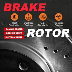 4WD Front Rear Brake Rotors Pads for 2011-2015 Hyundai Tucson Kia Sportage