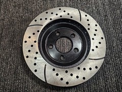 Autoshack PR64136R Front Drilled Slotted Brake Rotor for 05-14 Ford Mustang 3.7L