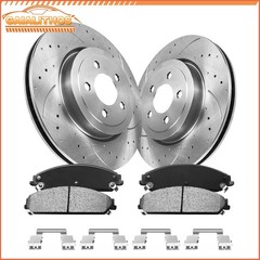 345mm Front Disc Rotors Ceramic Brake Pads for Dodge Charger Magnum Chrysler 300