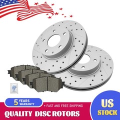 280mm Front Disc Brake Rotors + Ceramic Brake Pads for Mazda 3 2014 – 2018 Sport