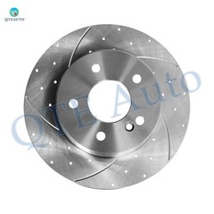 6P Rear 290mm Drilled Brake Rotors-Ceramic Brake Pad For 1997 Mercedes-Benz E420