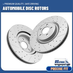 363mm Front Drilled Disc Brake Rotors for 2020 2021-2023 Lincoln Aviator Hybrid