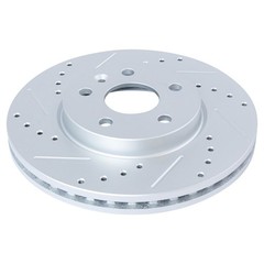 Front Ceramic Brake Pads & CrossDrilled Rotors For Cruze Sonic