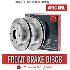 Brake Discs Pair Front FOR AUDI A3 125bhp 8L 1.8 96->03 Petrol Apec