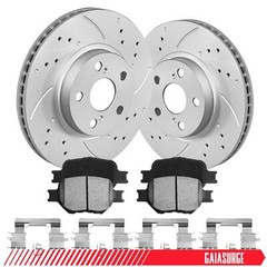 FOR 2005-2010 Scion tC 2000-2005 Toyota Celica 10.8in Front Rotors Brake Pads