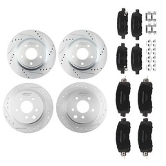 Front Rear Drilled Rotors Brake Pads for Nissan Altima 2013-2023 S-31464 S-31312