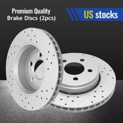 302mm Front Slotted Disc Brake Rotors for 2008 – 2012 Jeep Liberty Dodge Nitro