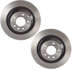 Brembo Pair Set of 2 Rear 358mm Disc Brake Rotors for Audi Q7 VW Touareg Cayenne