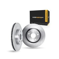 For Mercedes-Benz 500E 1992 1993 Brake Rotor Set Front | Cast Iron