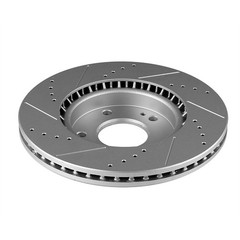 Front Slotted Drilled Brake Rotors Discs For KIA FORTE5 2014 – 2018 2019 EX LX S
