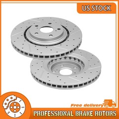 Front Drilled Brake Rotors For Toyota Highlander Sienna Lexus NX300 NX300h RX350