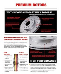 278mm Front Rear Slotted Brake Rotors Pads Kits Fit for 2012 – 2018 Ford Focus