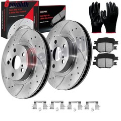 275mm Front Drilled Brake Rotors Ceramic Pads for 2000 2001-2005 Toyota Celica