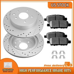 Rear Drilled Brake Rotors Pads For Nissan Juke X-Trail Leaf Rogue/Rogue Select