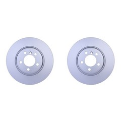 Hella Pair Set of Front 348mm Disc Brake Rotors For E65 745i 750i 760i E66 760Li