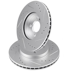 Front Drilled And Slotted Brake Rotors For 2007-2015 Mini Cooper Ray Hyde Pepper