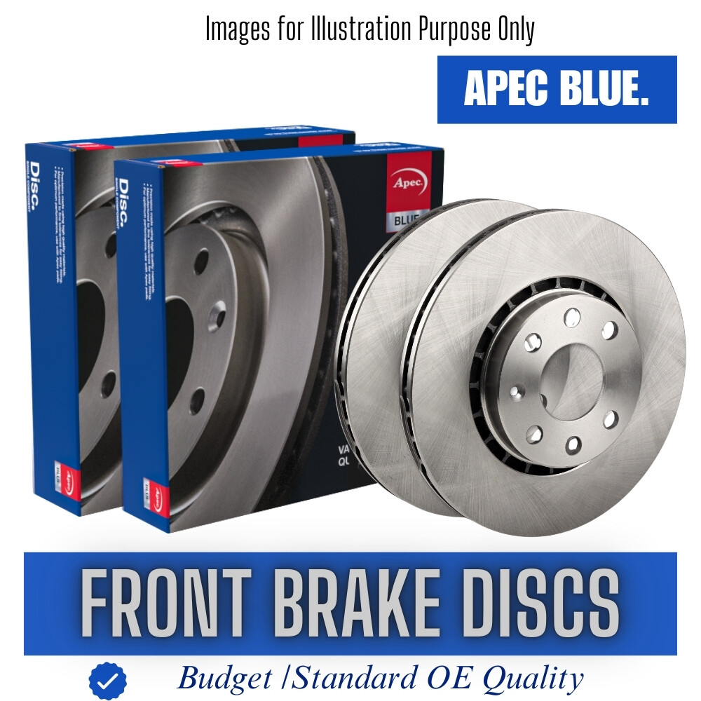 Brake Discs Pair Front FOR CITROEN C5 115bhp 1.8 01->04 Hatchback DC Blue