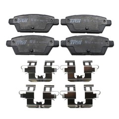 DuraGo Front Rear Disc Brake Rotors TRW Ceramic Pads Kit for Mazda 6 i S 06-07