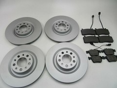 For Alfa Romeo Giulia 2020 2021 2022 Front + Rear Brake Disc Rotors Brake Pads