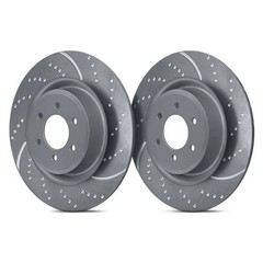 For Scion xB 08-15 Brake Rotors EBC 3GD Series Sport Dimpled & Slotted 1-Piece