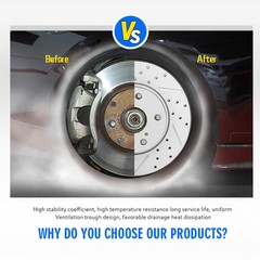 300mm Front Drilled Brake Disc Rotors Pair For Cadillac ATS 2013-19 CT4 2020-24