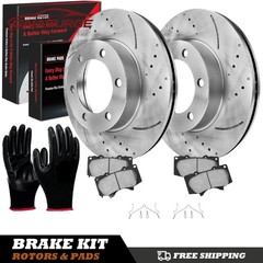Front Brake Rotors Pads Kits for 2000- 2004 2005 2006 Toyota Tundra Sequoia 6LUG