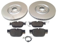 Front 2 Brake Discs & Pads Set New For DS4 1.6 THP 200 210 BHP 2015-2018 (340mm)