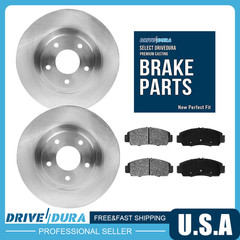 Rear Disc Brake Rotors and Brake Pads Kit for Audi A6 Audi A6 Quattro
